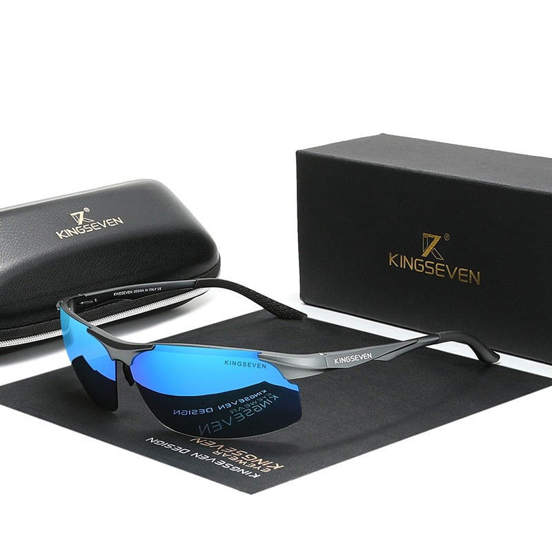 Polarized Men Aluminum Driving Mirror Lens Aviation Sunglasses