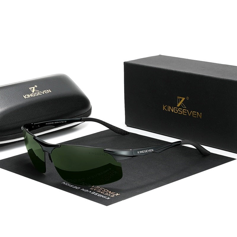 Polarized Men Aluminum Driving Mirror Lens Aviation Sunglasses