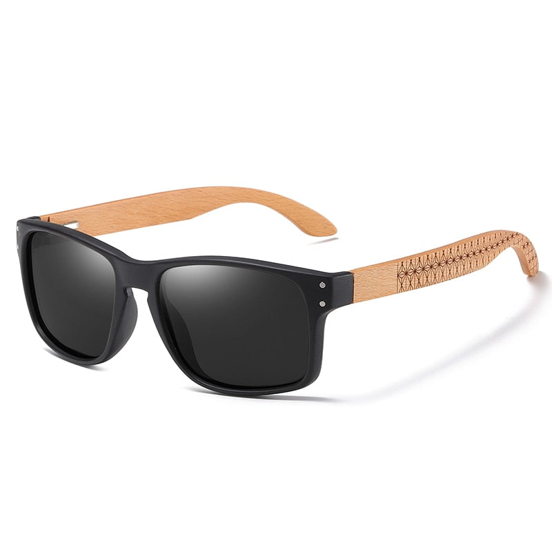 Brand Design Beech wood Handmade Men Polarized Sunglasses