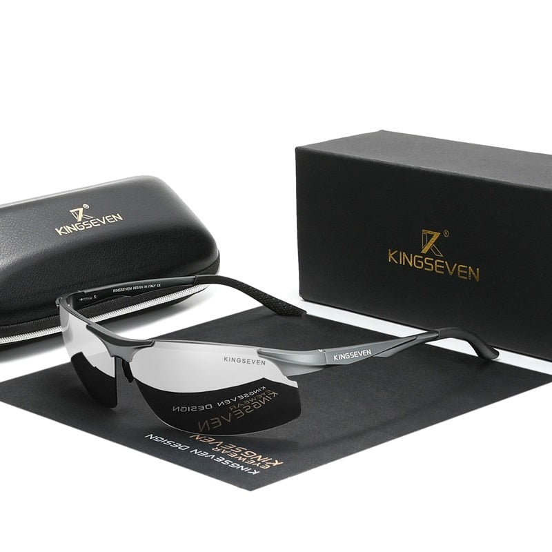 Polarized Men Aluminum Driving Mirror Lens Aviation Sunglasses