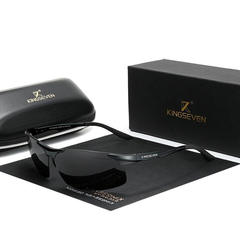 Polarized Men Aluminum Driving Mirror Lens Aviation Sunglasses