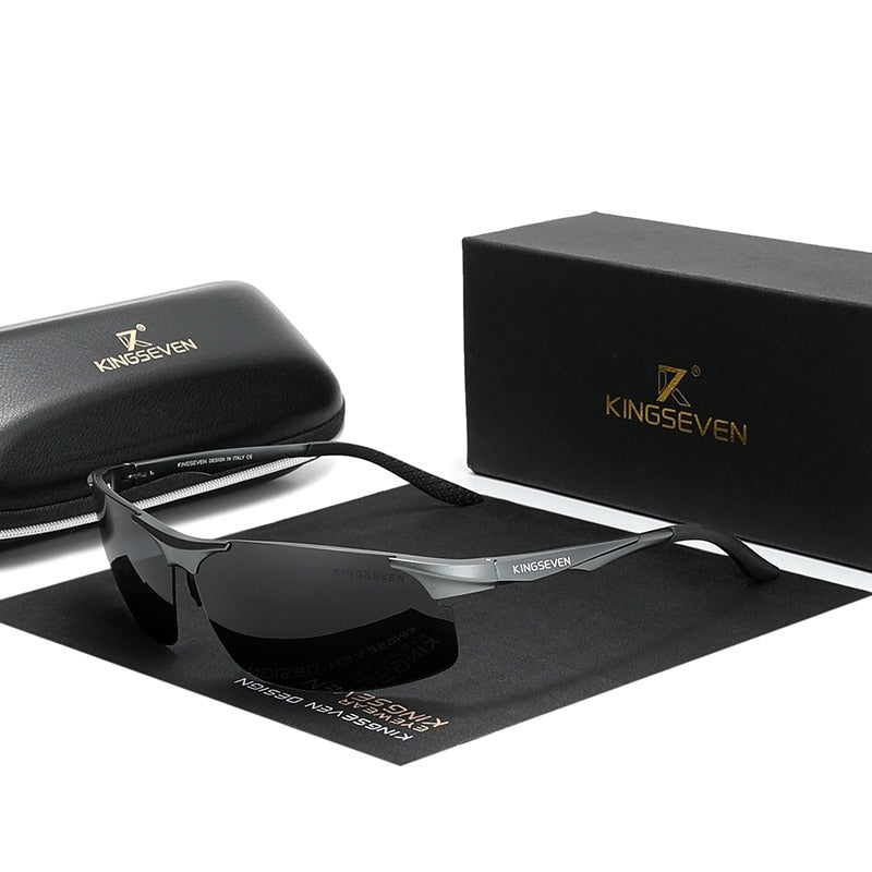 Polarized Men Aluminum Driving Mirror Lens Aviation Sunglasses