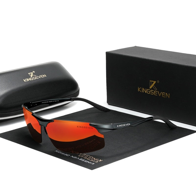 Polarized Men Aluminum Driving Mirror Lens Aviation Sunglasses