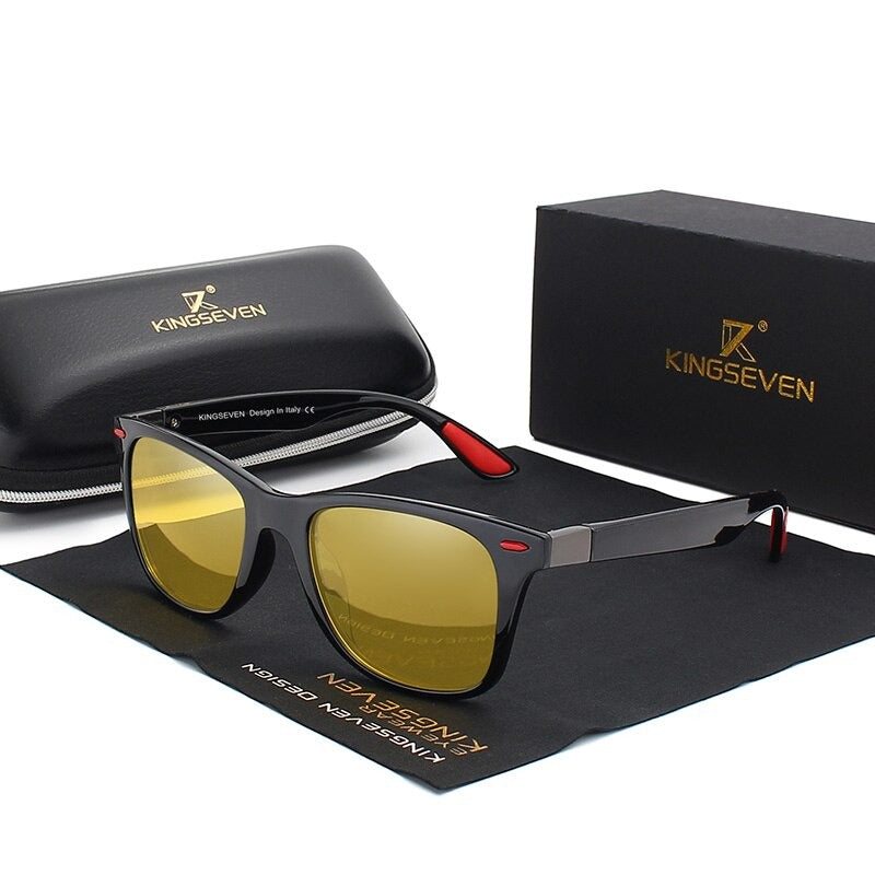 Classic Polarized Driving Square Frame Sunglasses