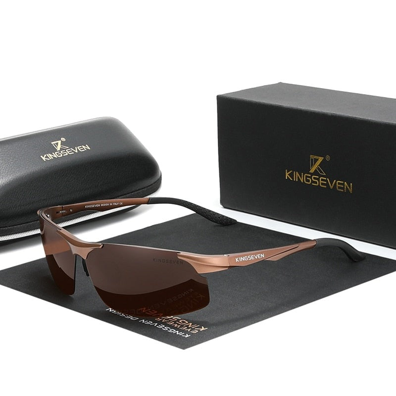 Polarized Men Aluminum Driving Mirror Lens Aviation Sunglasses