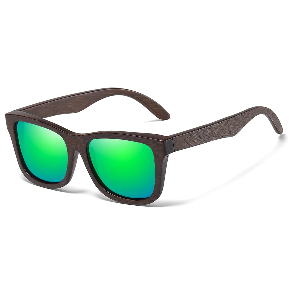 Natural Bamboo Wooden Sunglasses Handmade Polarized Glasses