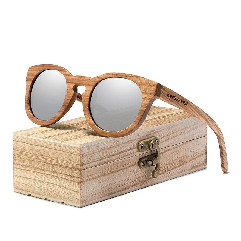 Natural Wood Full Frame 100% Handmade Polarized Sunglasses