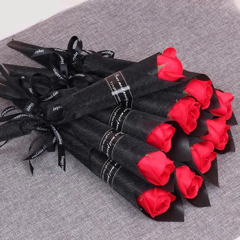 10pcs Soap Rose Artificial Flower Girl Friend Valentines Day Gift