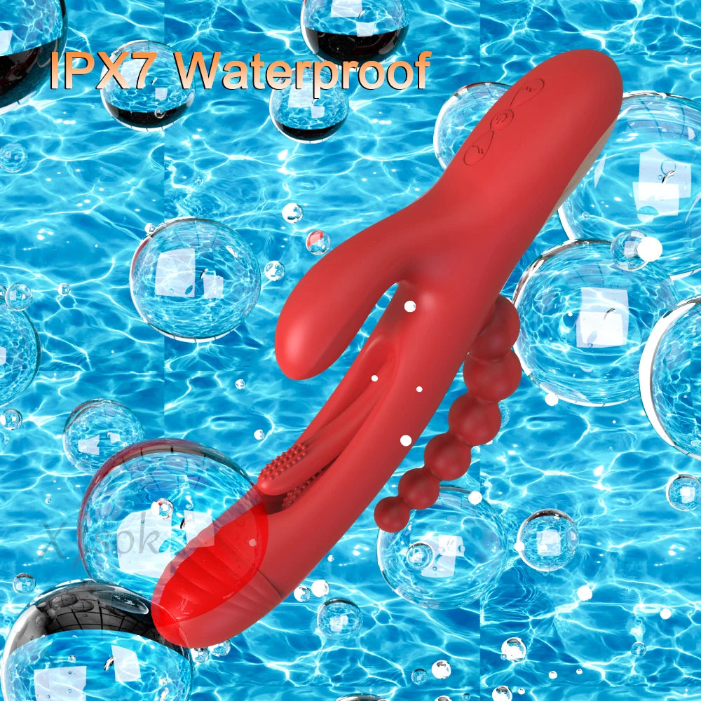 3 in 1 Tapping Flapping Vibrator for Women Clitoris Clit Sucker Stimulator Sex Toy