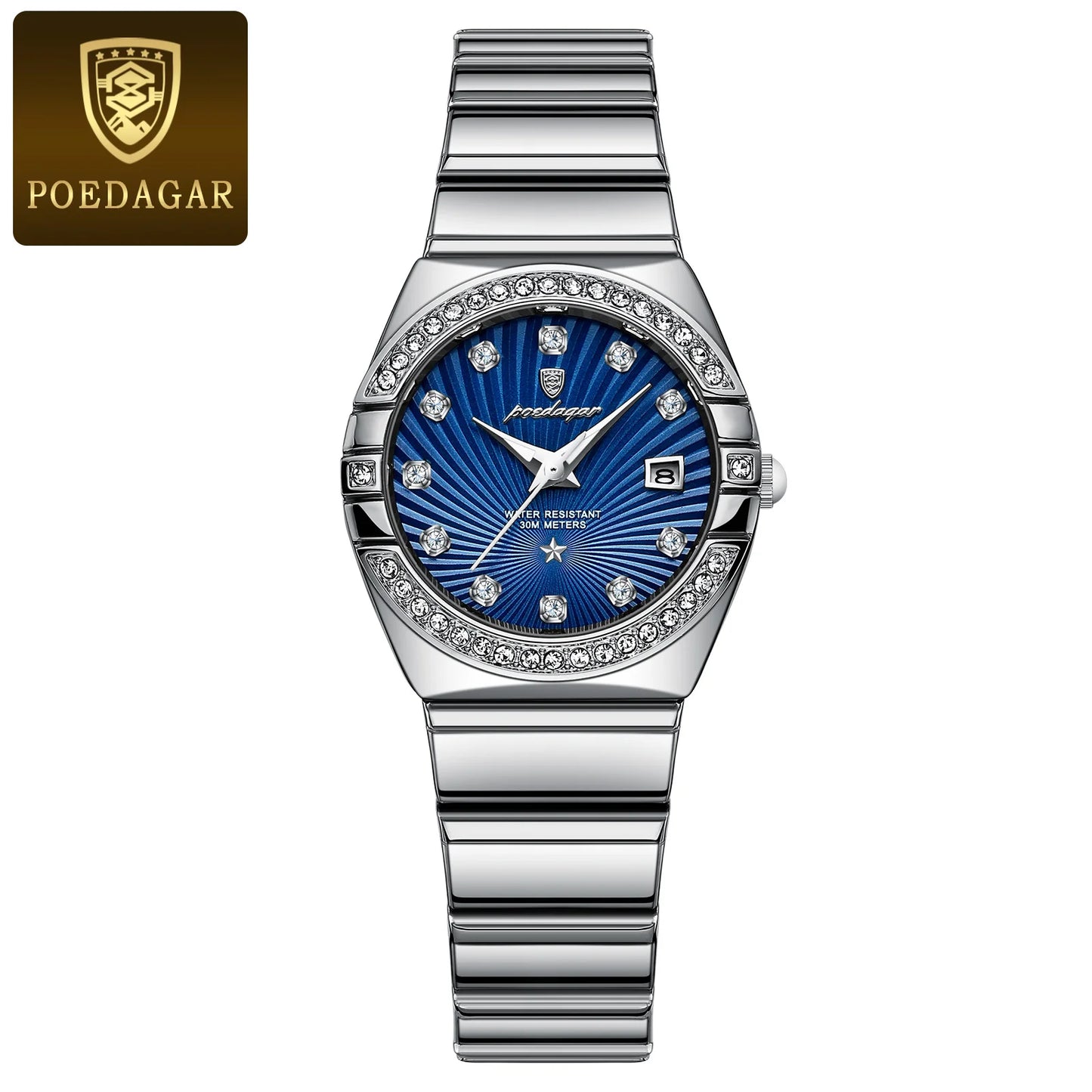 POEDAGAR Luxury Woman Wristwatch Waterproof Watch For Ladies