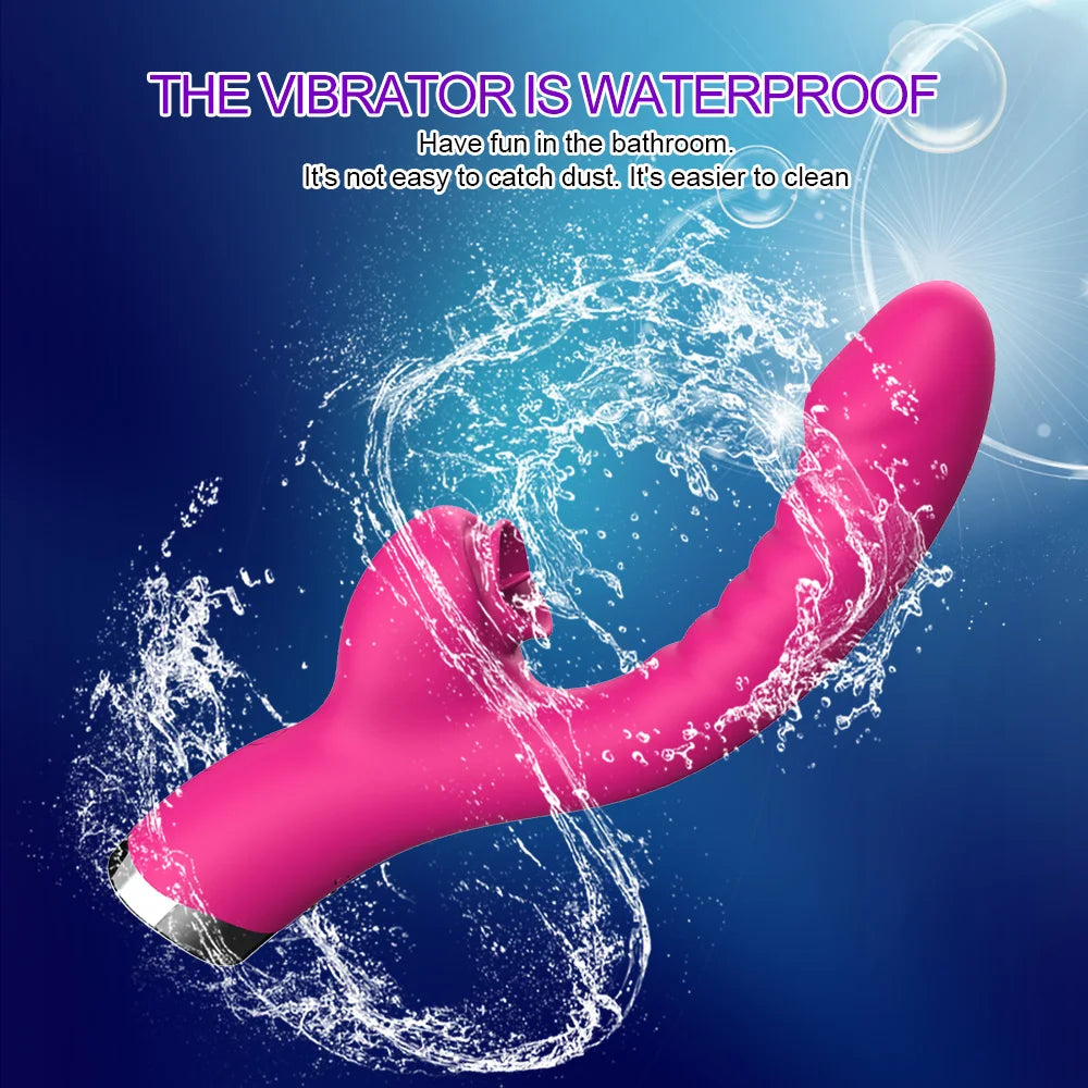 Tongue Licking Clitoris Vibrator For Women Dildo Female G Spot Clitoral Stimulator
