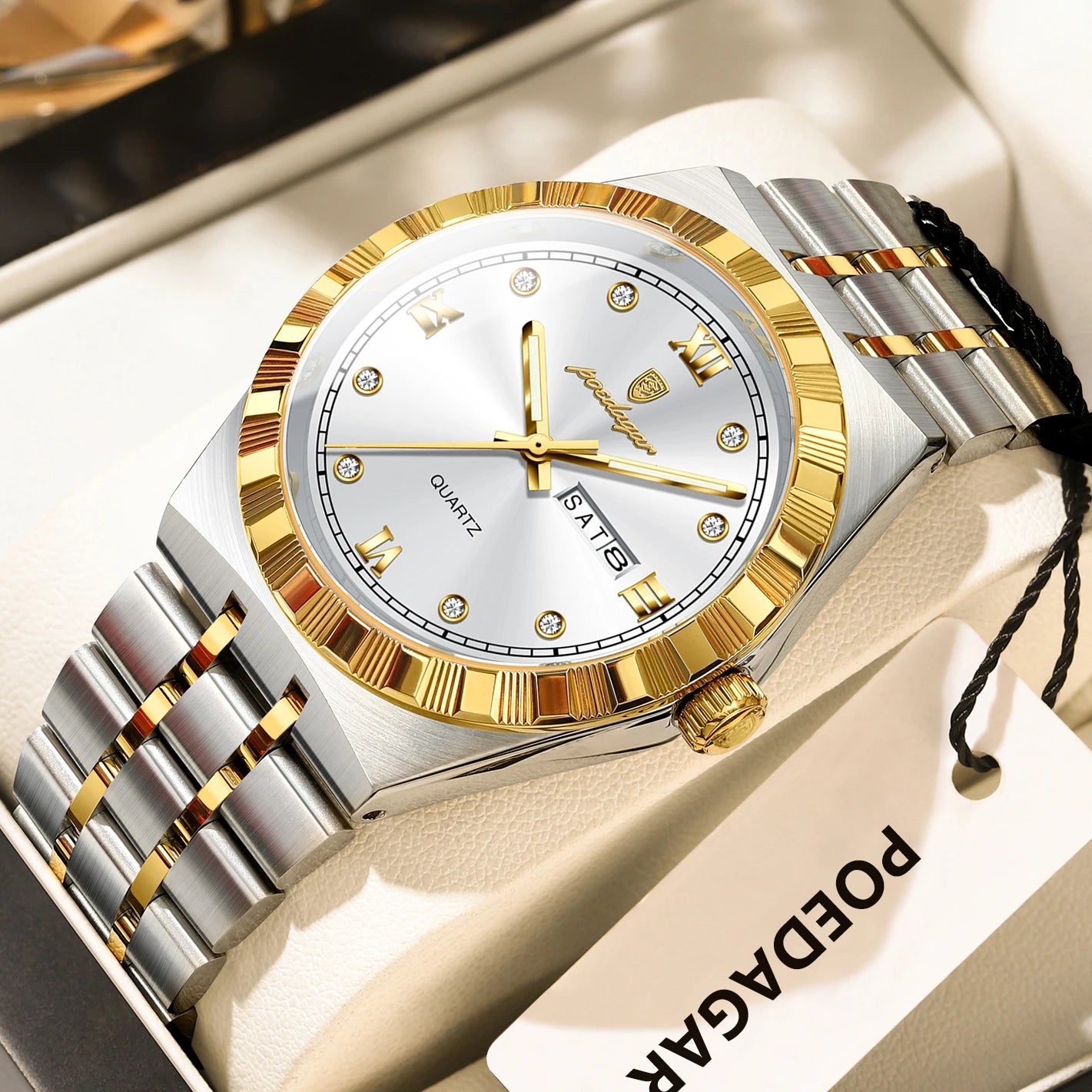 Original Luxury Man Wristwatch Waterproof Luminous Week Date Men's Watch