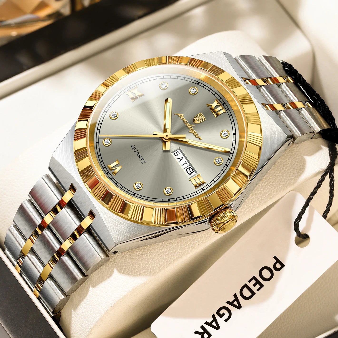 Original Luxury Man Wristwatch Waterproof Luminous Week Date Men's Watch
