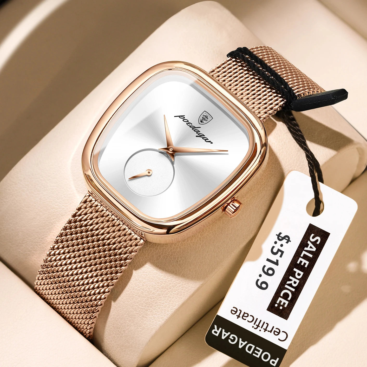 POEDAGAR Luxury Fashion Elegant Ladies Watch Waterproof Watch for Woman
