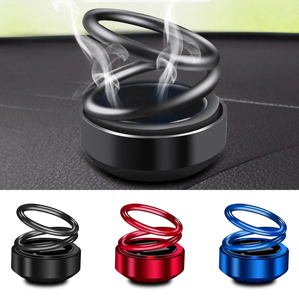 Car Auto Solar Energy Rotating Aromatherapy Air Fresher Diffuser