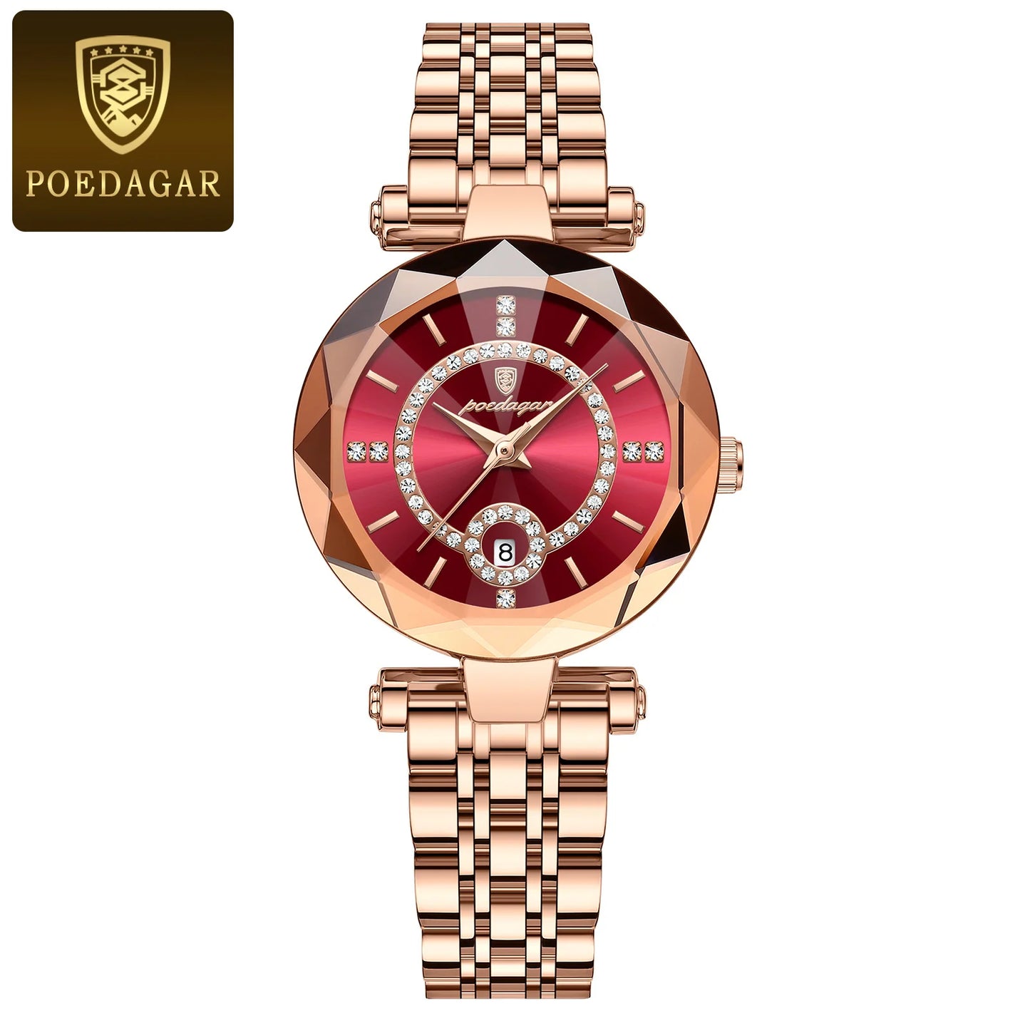 POEDAGAR Watches For Woman Waterproof Stainless Steel Ladies Watch