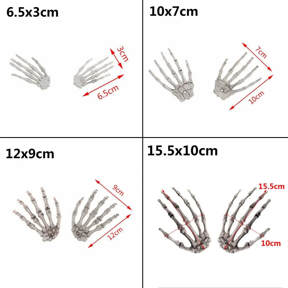 Fashion Halloween Haunted House Skull Skeleton Human Hand Bone Party