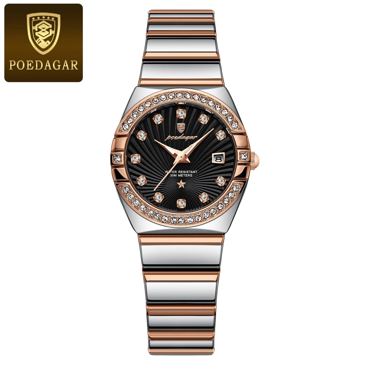 POEDAGAR Luxury Trendy Ladies Watch Luminous Waterproof Woman Watch