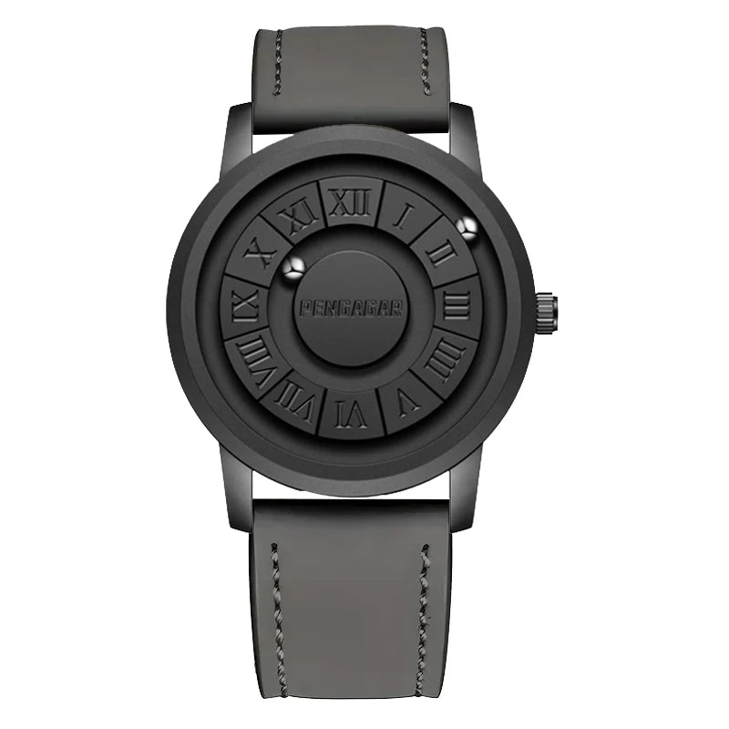 Luxury Watch Men Creative Scrolling Pointer Magnetic Force Sport Watch