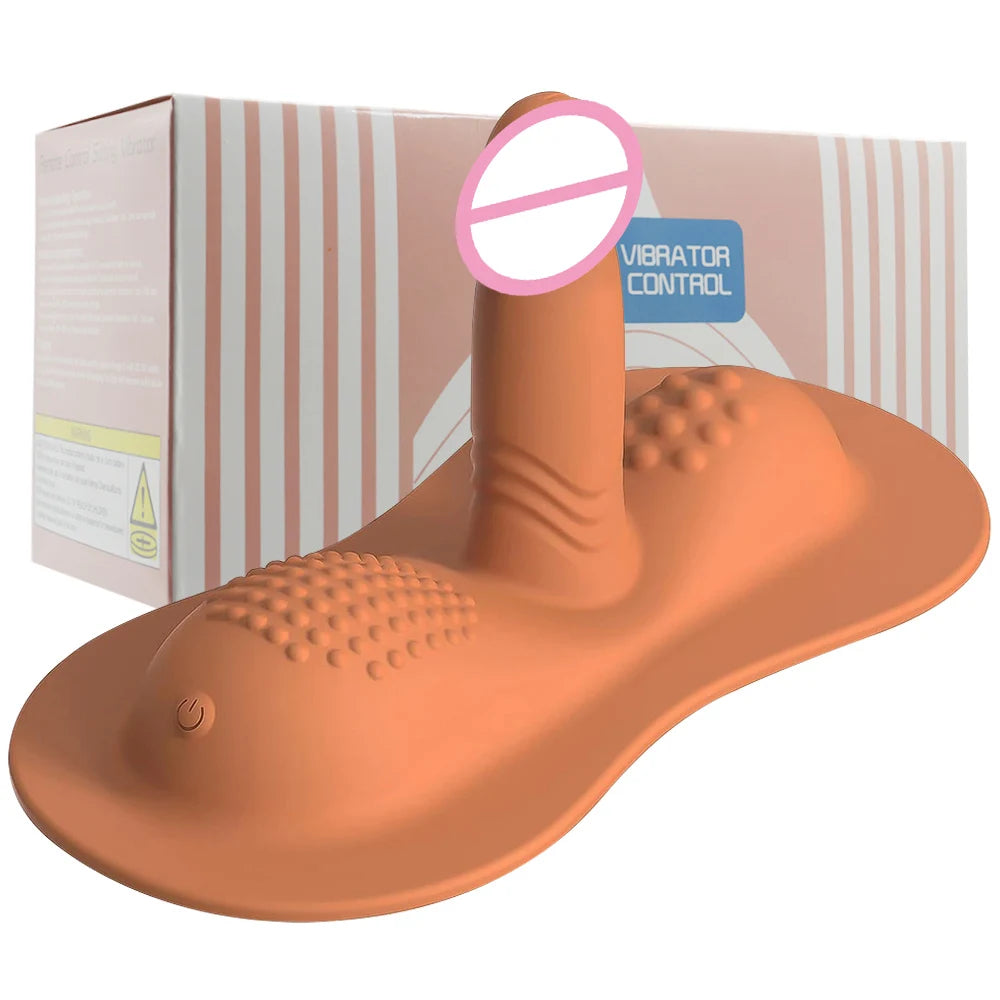 Big Sit and Ride Vibrators Dildo Remote Control Clit Anal G Spot Stimulator