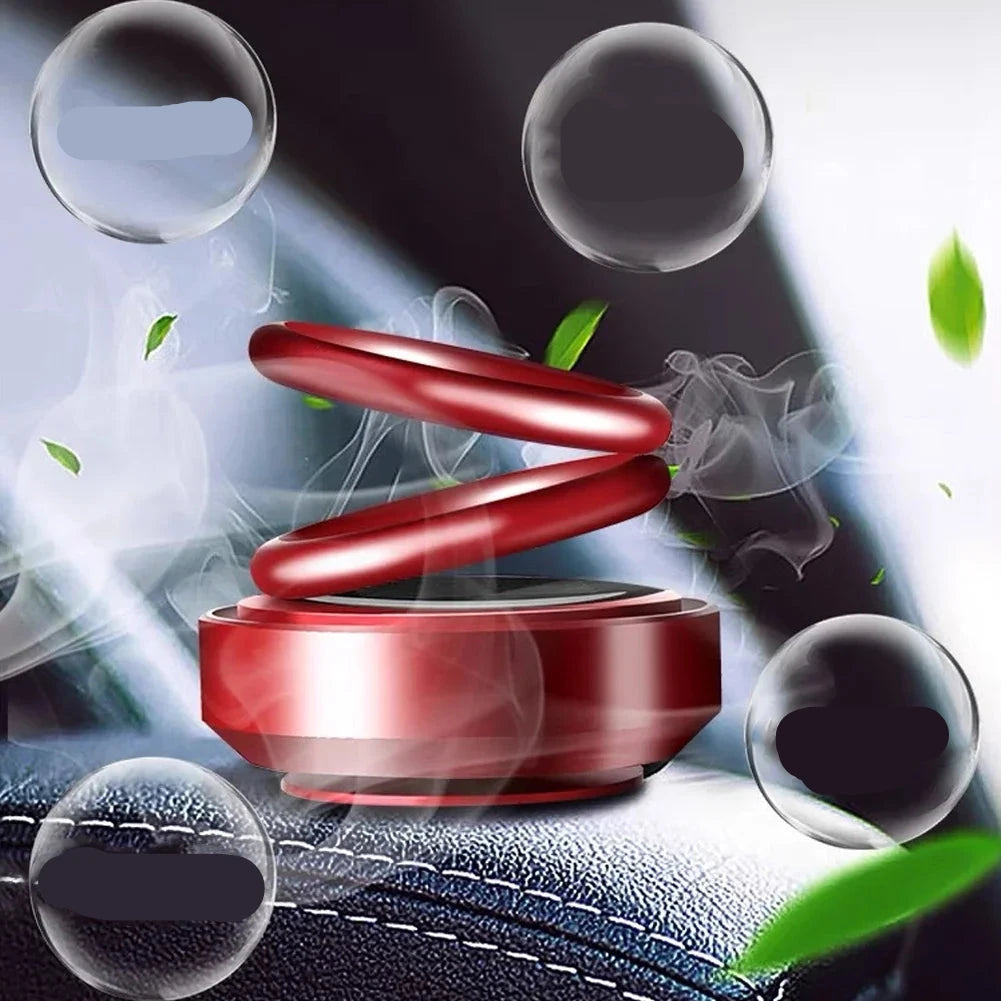 Car Auto Solar Energy Rotating Aromatherapy Air Fresher Diffuser