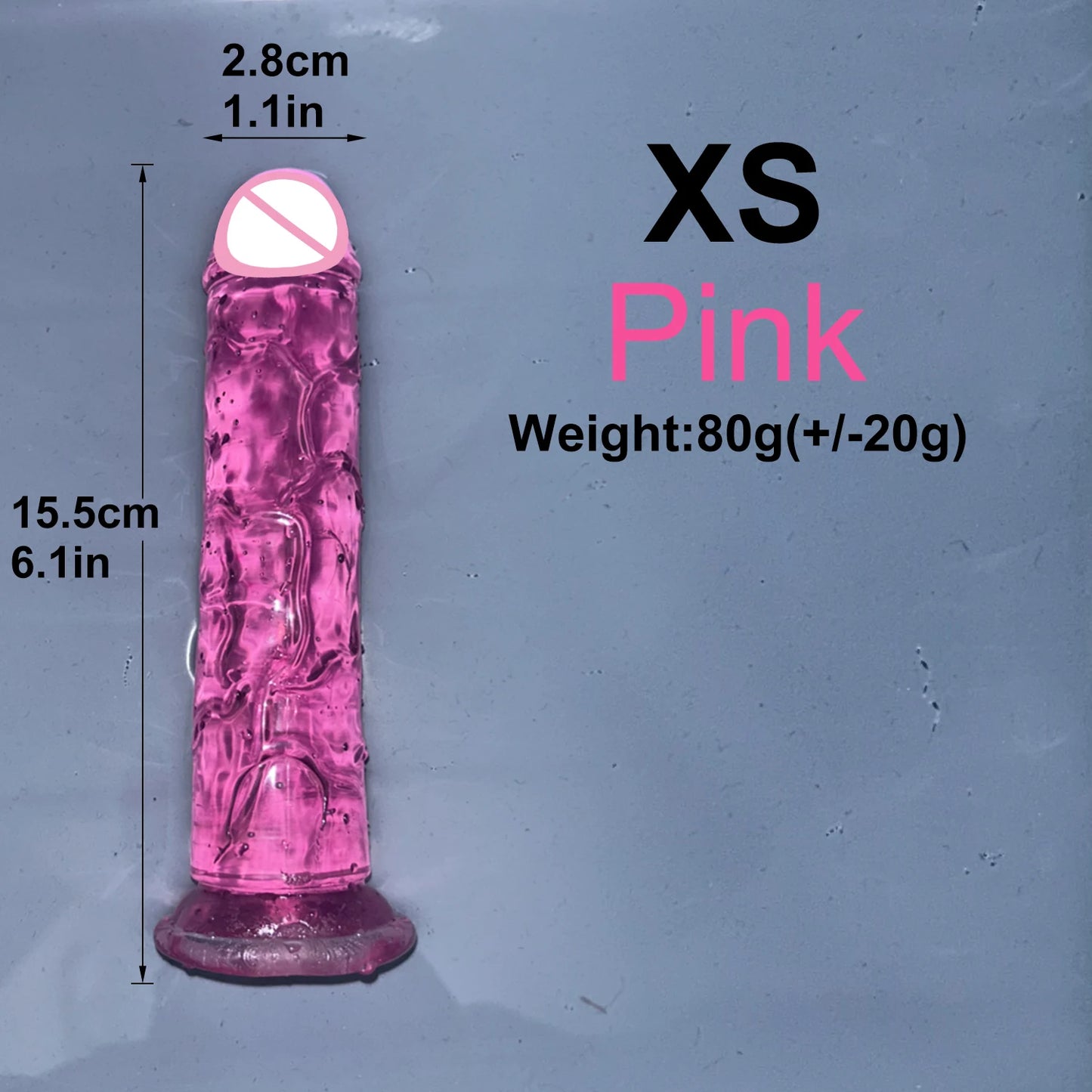 Cheap 5 Colors Small Transparent Dildo Suction Cup Jelly Dick Women Erotic Sex Toys
