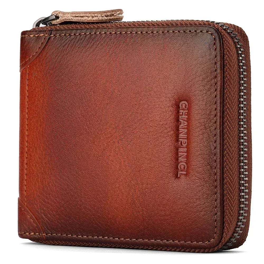Echtes Rindsleder Brieftaschen für Männer Marken Luxus Karte Brieftasche Männer Cowhide leather wallet