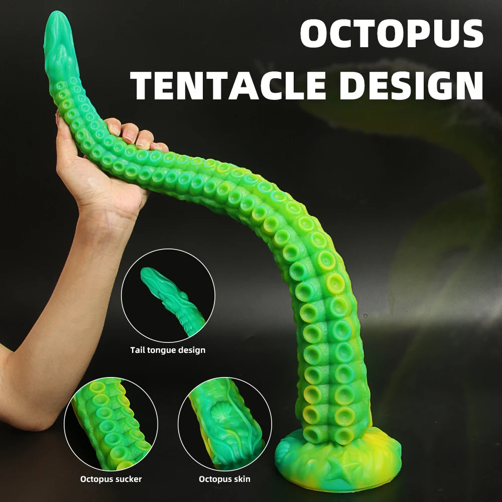 Long Butt Plug Tentacle Dildo Penis Progressive Vagina Octopus Anal Plug Adult Sex Toy