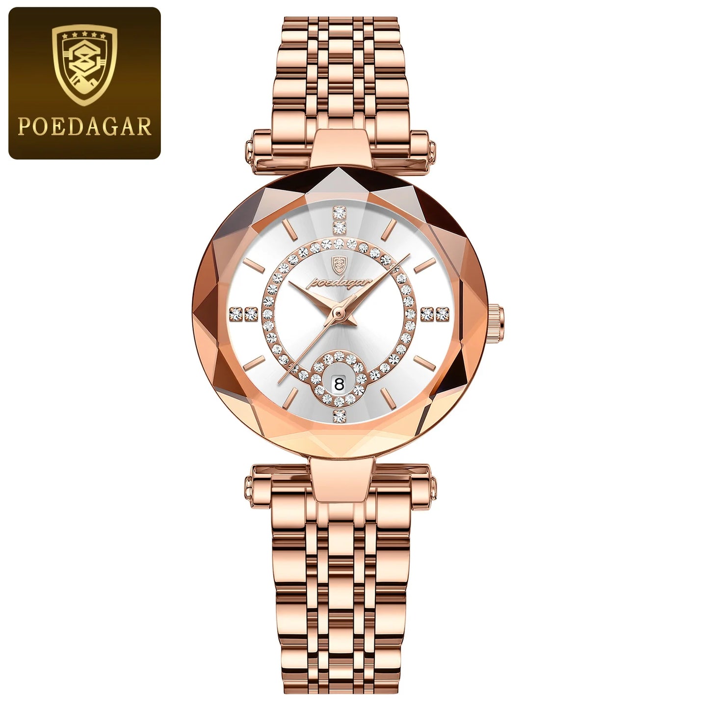 POEDAGAR Watches For Woman Waterproof Stainless Steel Ladies Watch