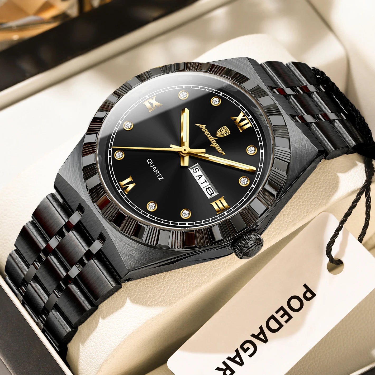 Original Luxury Man Wristwatch Waterproof Luminous Week Date Men's Watch