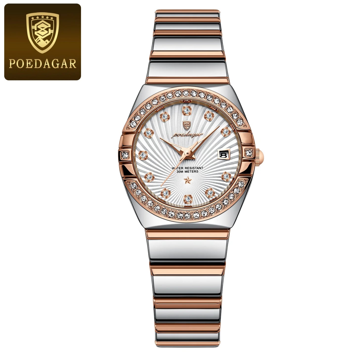 POEDAGAR Luxury Woman Wristwatch Waterproof Watch For Ladies
