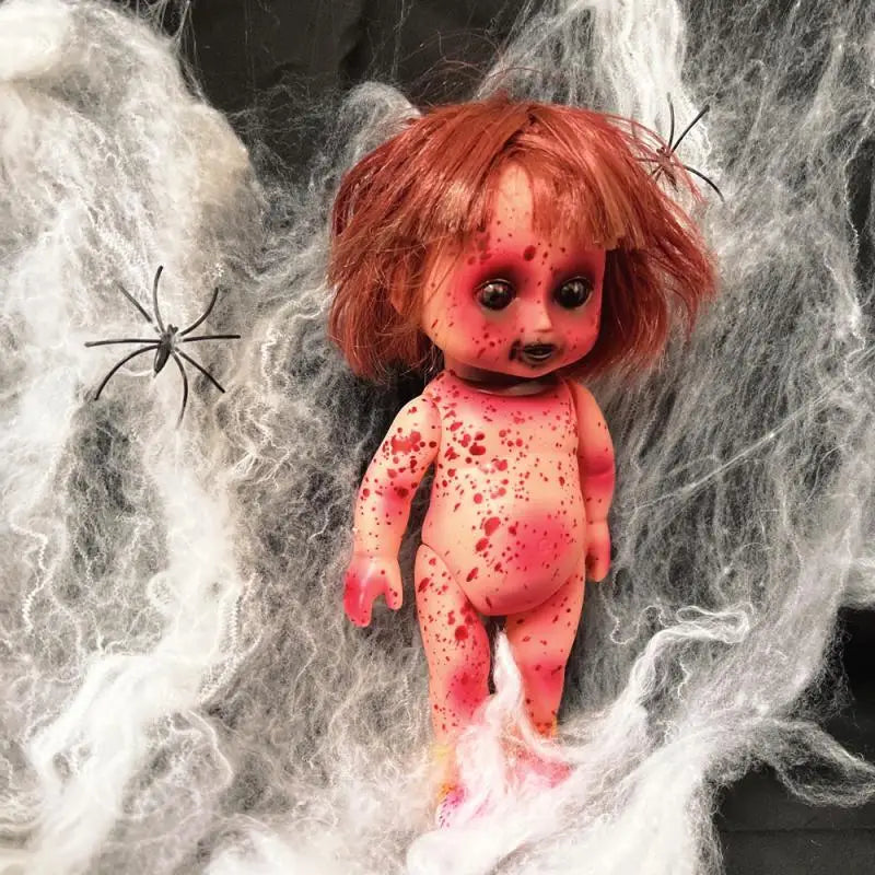 Halloween Scary Blood Doll Ghost Day Rebirth Zombie Baby Infant Horror Decor