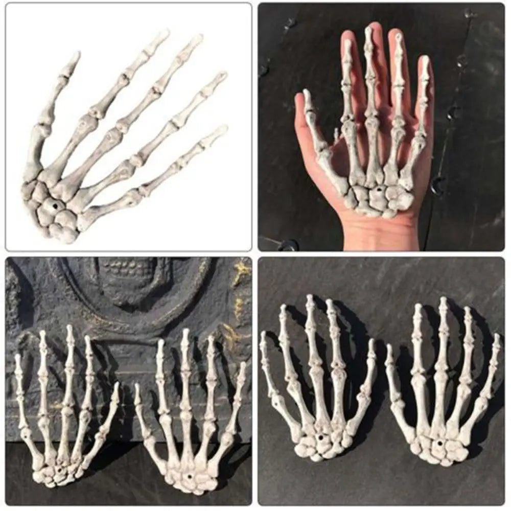 Fashion Halloween Haunted House Skull Skeleton Human Hand Bone Party