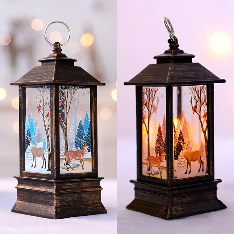Christmas Lantern Light Decorations for Home Christmas Tree Ornaments