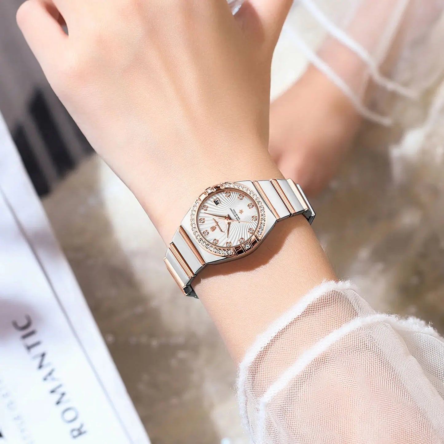 POEDAGAR Luxury Woman Wristwatch Waterproof Watch For Ladies