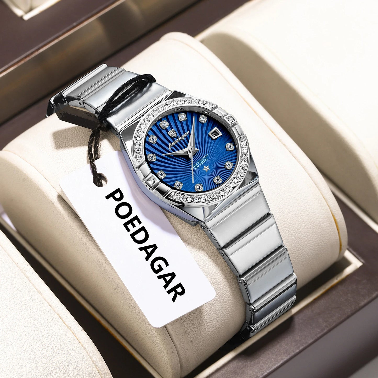 POEDAGAR Luxury Trendy Ladies Watch Luminous Waterproof Woman Watch