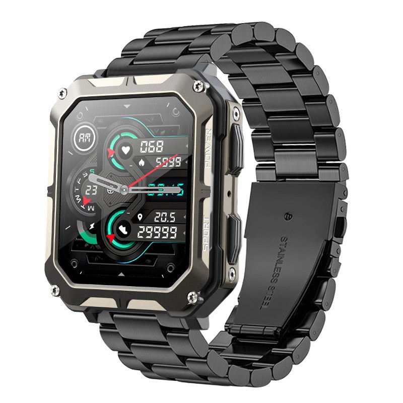 Men Music BT Call Outdoor Sports Fitness Tracker Smart watch