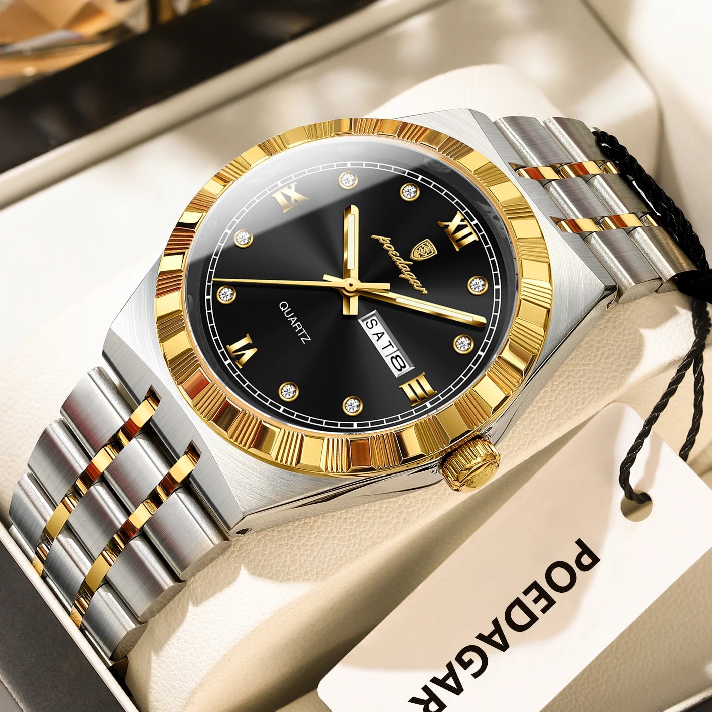 Original Luxury Man Wristwatch Waterproof Luminous Week Date Men's Watch