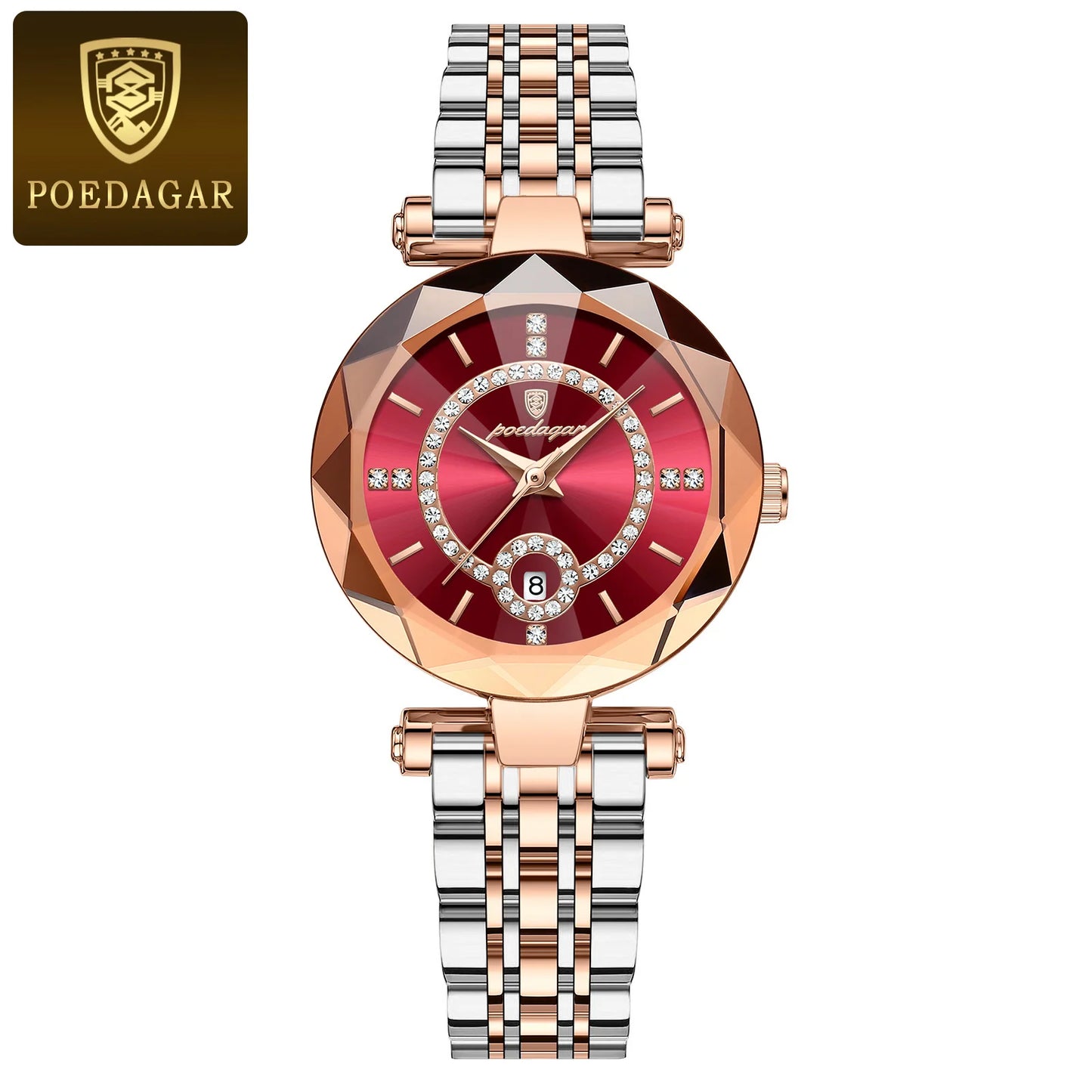POEDAGAR Watches For Woman Waterproof Stainless Steel Ladies Watch