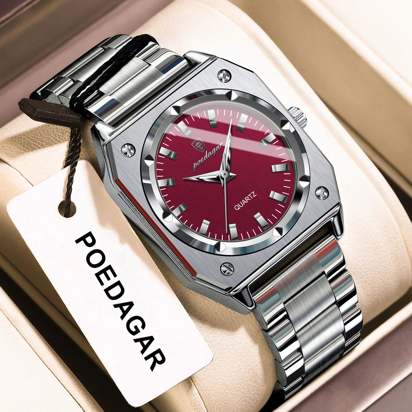 Luxury Casual Ladies Wristwatch Waterproof Stainless Steel Luminous Woman Watch
