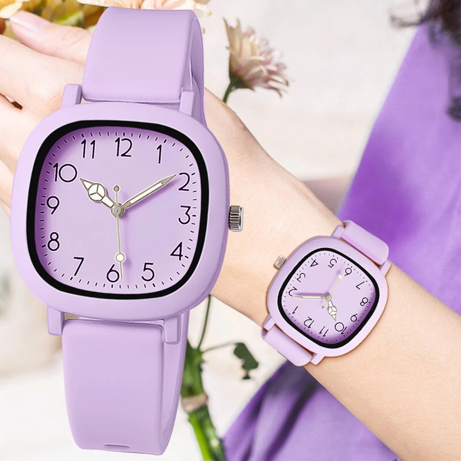 Fashion Women Watch Silicone Quartz ladies Wristwatch