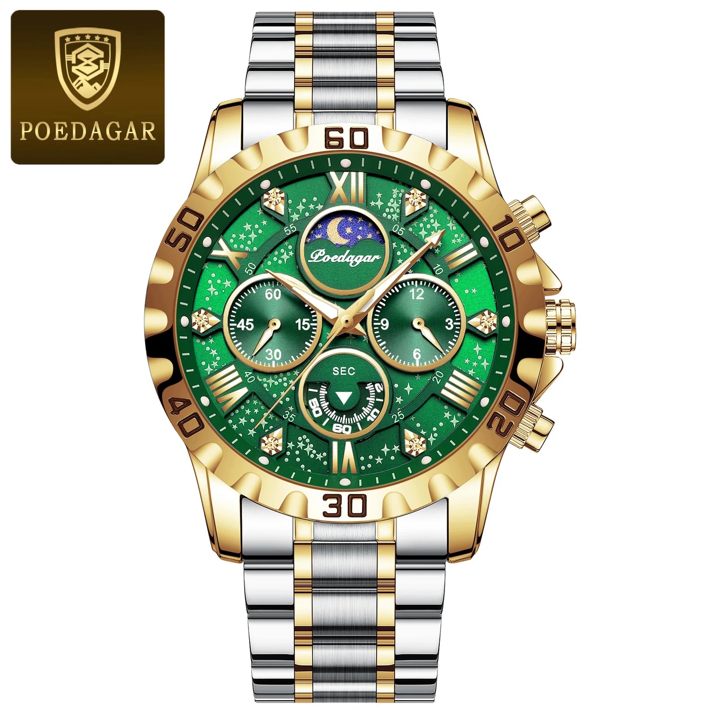 POEDAGAR Luxury Military Watch for Men Sport Quartz Man Wristwatch