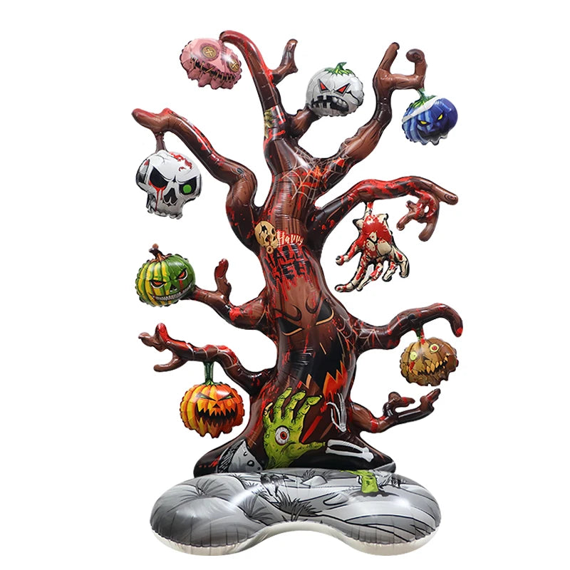 Halloween Party Decoration Arrangement Photo Background Props Toy Balloon