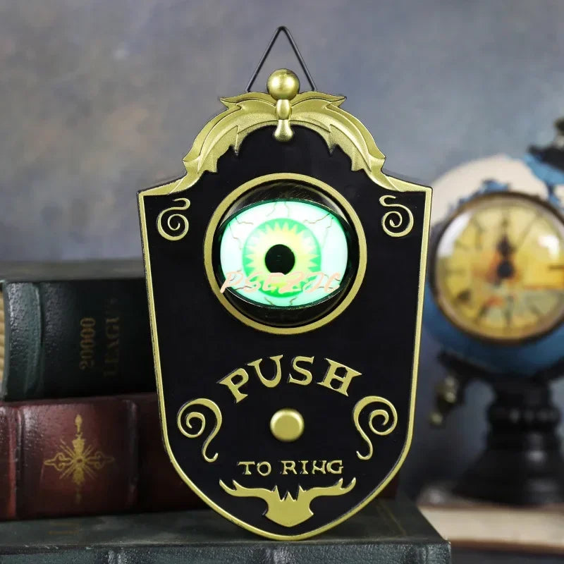 Halloween One Eyed Doorbell Decoration LED Electric Light Emitting Sound Eyeball