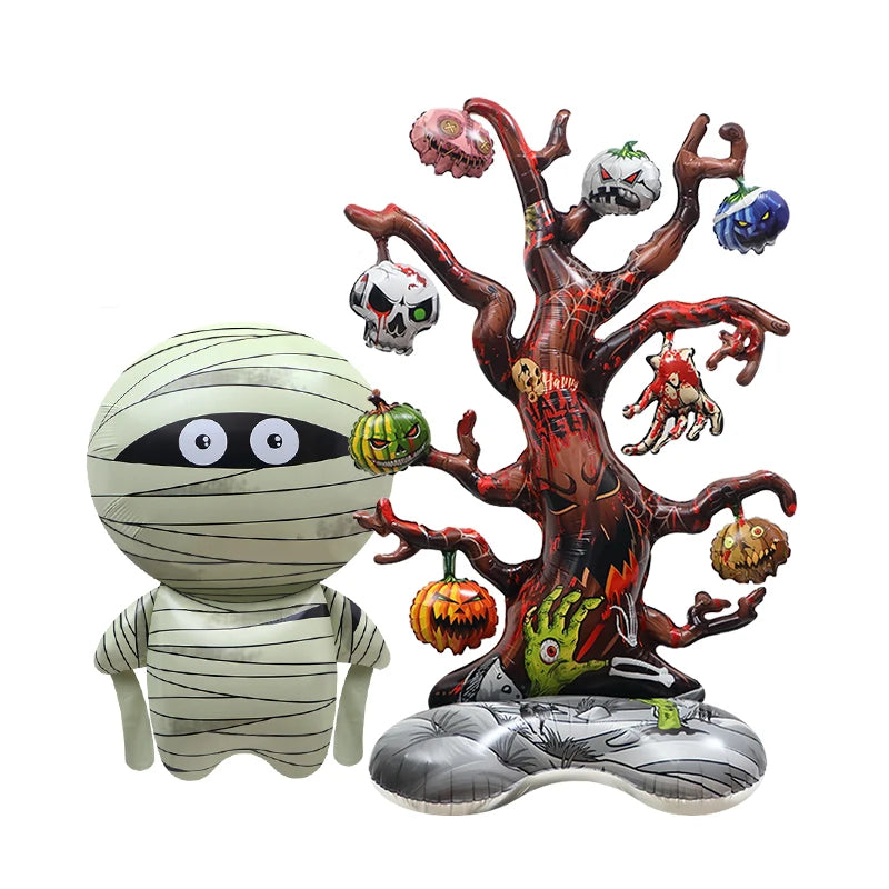 Halloween Party Decoration Arrangement Photo Background Props Toy Balloon