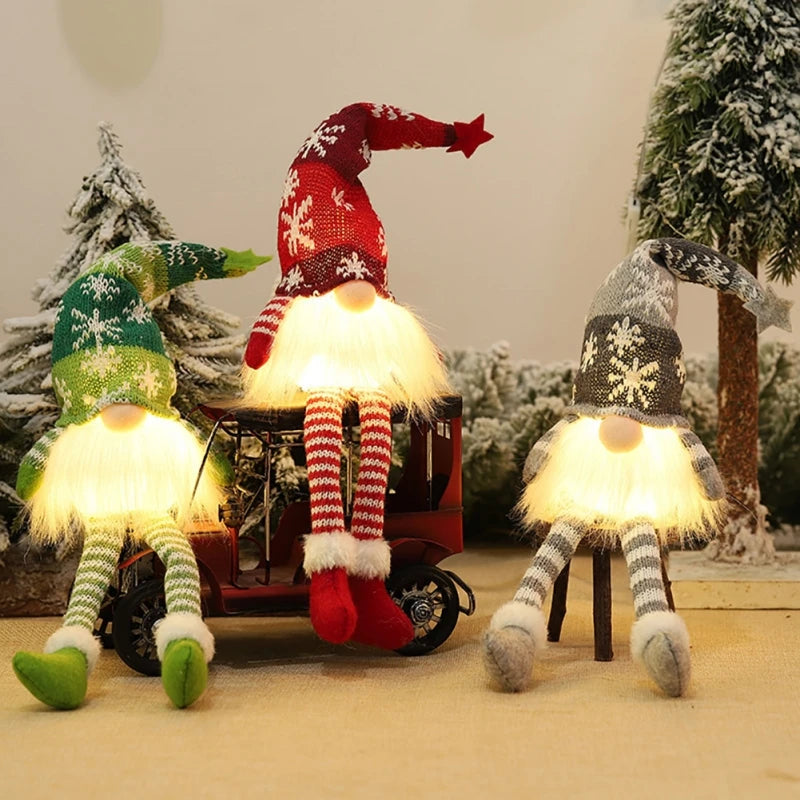 Glowing Gnome Christmas Faceless Doll Merry Christmas Home Decoration