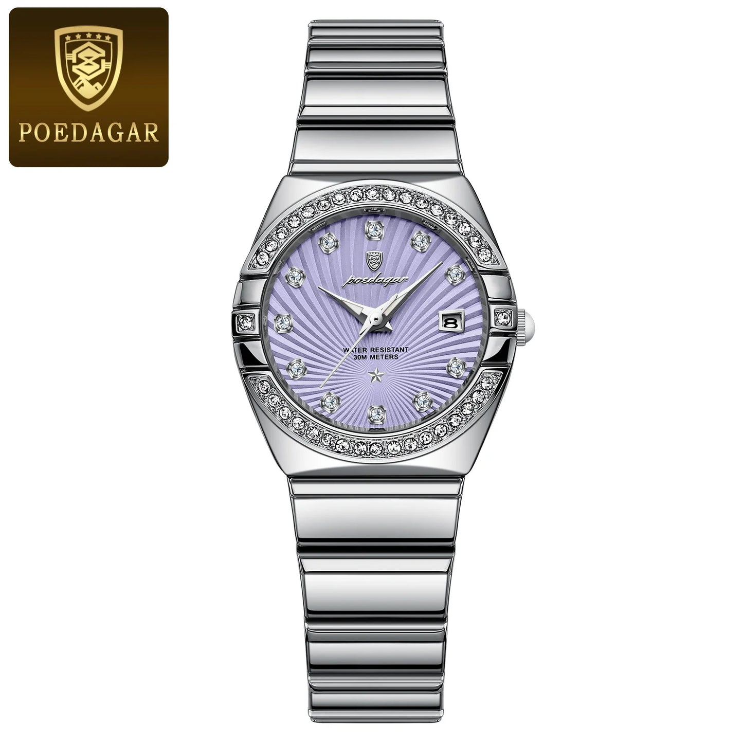 POEDAGAR Luxury Trendy Ladies Watch Luminous Waterproof Woman Watch