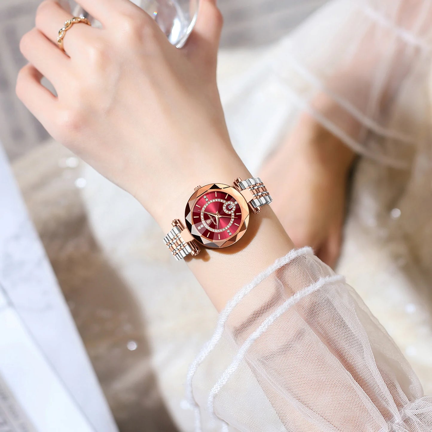 POEDAGAR Watches For Woman Waterproof Stainless Steel Ladies Watch