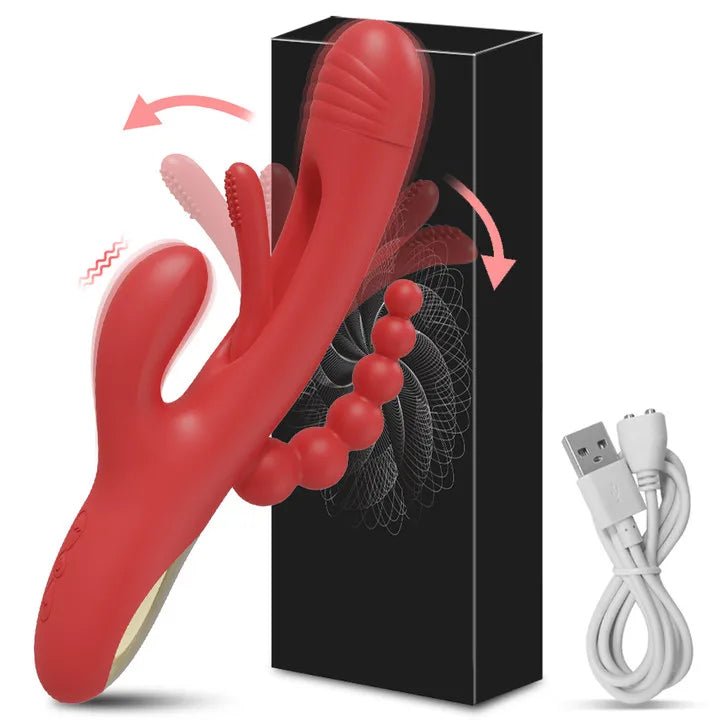 3 in 1 Tapping Flapping Vibrator for Women Clitoris Clit Sucker Stimulator Sex Toy