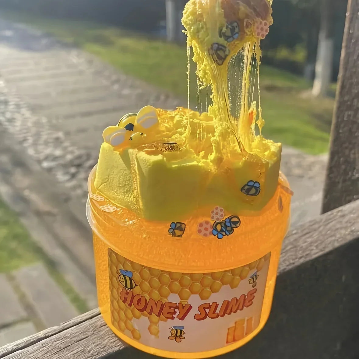 Honey Slime Set Honeycomb DIY Slime Kit Premade Crystal Toy Set